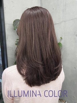 ティー(t .) イルミナカラー/ショコラブラウン/レイヤーロング