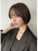 大人ボブ大人ショートボブ切りっぱなし丸みボブ小顔ボブ9