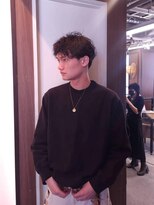 ブロック ジャポン(bloc japon)&nbsp;ニュアンスパーマセンターパートショート メンズパーマ/池田裕和