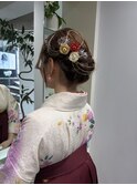 卒業式/袴着付け/卒業式ヘア/ヘアセット/シニヨン
