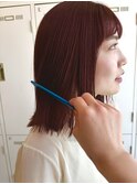 ブリーチなしレッドカラー