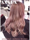 【AXARA 海老名】ピンクベージュ × ミルクティー 3Dカラー