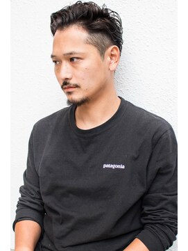 モニカ 西宮北口(Monica) ビジネス流行モテ髪サイドパート黒髪アップバングイケメン七三