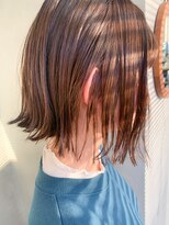 テトヘアー(teto hair) ハイライト、グレージュ、アッシュブラウン、外はねボブ