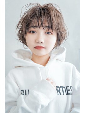 ケイト(kate) 【Kate 大宮】ハイトーンボブ×セミウェットウェーブ