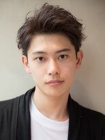 アッシュ ヘアーメイク 桐生(ash hair×make) 王道メンズショート☆外ハネ無造作ブラック10代20代30代