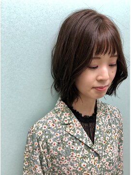 プレミアムプティ(premium petit) 伸ばし中の女性におススメ大人可愛いウェーブボブ