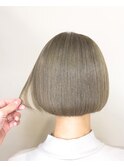 透明感抜群☆オリーブグレージュ×ボブスタイル☆
