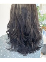 フラバー(flover)&nbsp;【Miyuki】ブリーチなしダブルカラーで暗髪ダークグレージュ