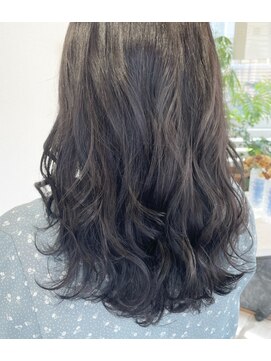 フラバー(flover) 【Miyuki】ブリーチなしダブルカラーで暗髪ダークグレージュ