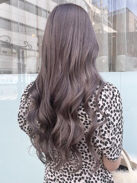 キュエム(Cuem) 【Cuem春日】グレージュ シルバー パープル ダブルカラー