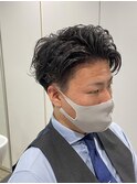 日本橋刈り上げワンカールビジネスパーマ　