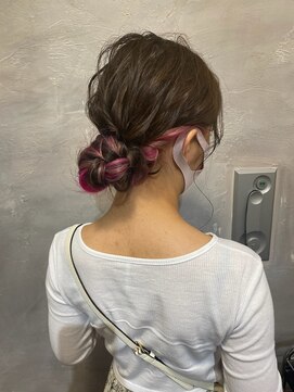 ロア 福岡天神本店(LORE) シニヨンお団子