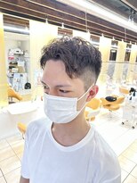 クオリス 上板橋店(QUALIS)&nbsp;メンズフェードアップバングパーマスタイル