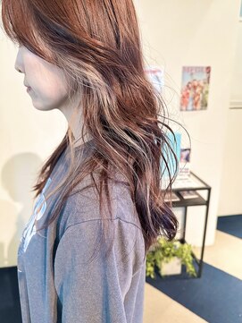 ラパンセノアール(LA PENSEE NOIR) ピンクブラウン×インナーカラー