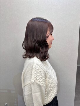 リブロ(LiBro) ココアベージュ大人ガーリーウェーブミディアム似合わせカット