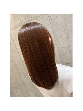 エヌアンドエー 草加店(N&A) 大人綺麗なロングストレート 髪質改善Tr+カラー縮毛矯正