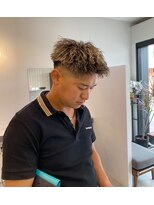メンズバイココテラス 豊中(men's by cocoterace) ツイスパ/メンズパーマ/メンズカット/ホワイトメッシュ