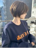 ショート/メルティカラー/ダークアッシュ/ショートボブ/ボブ博多