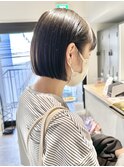 ミニボブ/切りっぱなしボブ/ぱつっとボブ/髪質改善