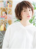 綾瀬/髪質改善/ベージュピンク☆フェザーショートマッシュボブk