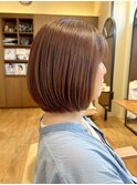 30代、表面ストレートでミニボブ