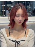 顔型別ヘアスタイル特集/ホワイトグレージュ/ミニウルフ