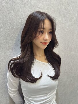 ロンド レア 天神大名店(Lond Le’a) ホワイトブロンド/外ハネボブ/美髪/ワイドバング/ブルーブラック