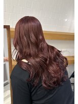 ラブハーツアンドビー(luve heart's And Be×La Chouette) ブリーチなしダブルカラー/cherry red