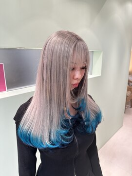 リゼル シブヤ(RISEL SHIBUYA) ハイトーンエクステ×デザインカラー