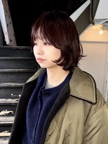 ボウ(BOW)&nbsp;レイヤーボブ×ピンクブラウン　　[本町/心斎橋/堺筋本町]