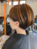 アグ ヘアー フォーキー 焼津店(Agu hair Forky)&nbsp;マッシュショートのアンブレラカラー