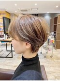 大人可愛い/大人ショート/小顔魅せ/ウルフカット