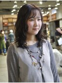 #レイヤーカット#ハッシュカット#ウェーブヘア