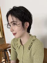 ノイ(noi)&nbsp;顔周りレイヤーカットくびれヘアミルクティーベージュカラー韓国