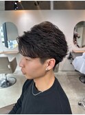 フェザーパーマ/メンズショート