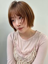 ヴェイン 渋谷(vain)&nbsp;ショートカット ボブ 顔周りレイヤー ブリーチなしダブルカラー