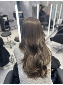 オリーブベージュ☆ブリーチなしダブルカラー10代20代30代