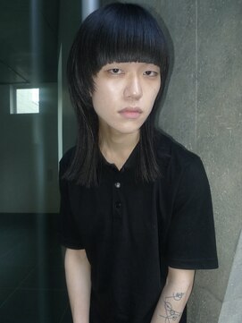ベンジー 中目黒店(benji) 黒髪モードヘア ワイドバング レイヤーカット