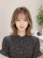 エイチエムヘアーホーム 池袋2号店(H M hair home)&nbsp;ミルクブラウン/ひし形レイヤーボブ/ハッシュレイヤーボブ/池袋