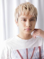 モッズヘア メン 南越谷南口店(mod's hair men)&nbsp;束感ハイトーンカラー刈り上げ学生スパイキーショートb南越谷