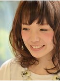 【adorable】小顔見え♪愛され抜け感ふんわりミディアム
