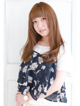 モカ ヘアーデザイン(moca HAIR DESIGN) 爽やかに見える明るさの薄いアッシュのロング