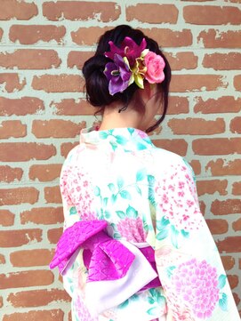 ヘアメイク リーフ 茂原店(HAIRMAKE Leaf) 華やか浴衣アレンジ