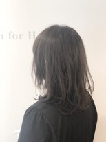 デザインフォーヘアー(De:sign for Hair) Design西野　透明感のあるグレージュ×大人可愛いセミディ