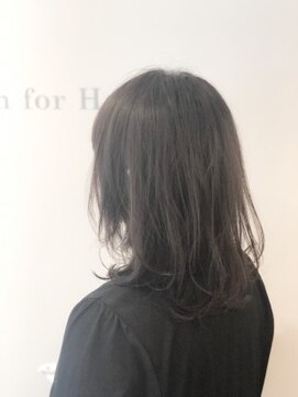 デザインフォーヘアー(De:sign for Hair) Design西野 透明感のあるグレージュ×大人可愛いセミディ