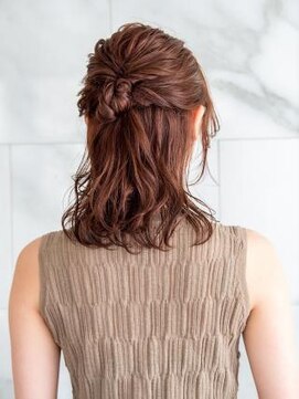 オーブヘアーサラ 仙台石巻店(AUBE HAIR salla) 【AUBE HAIR】お呼ばれハーフアップアレンジ