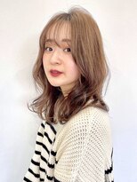 ハピネス クローバー 学園前店(Happiness CLOVER)&nbsp;大人可愛い　ミディアム　透明感カラー