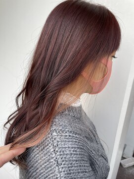 サロンドミルク 溝の口店(salon de MiLK) ＊可愛いベースに可愛いインナーカラーを入れた可愛い春色ピンク