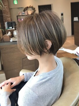 バンプ ギンザ(BUMP GINZA) 《30代40代》白髪ぼかしハイライト×前下がりボブ【イケダ】